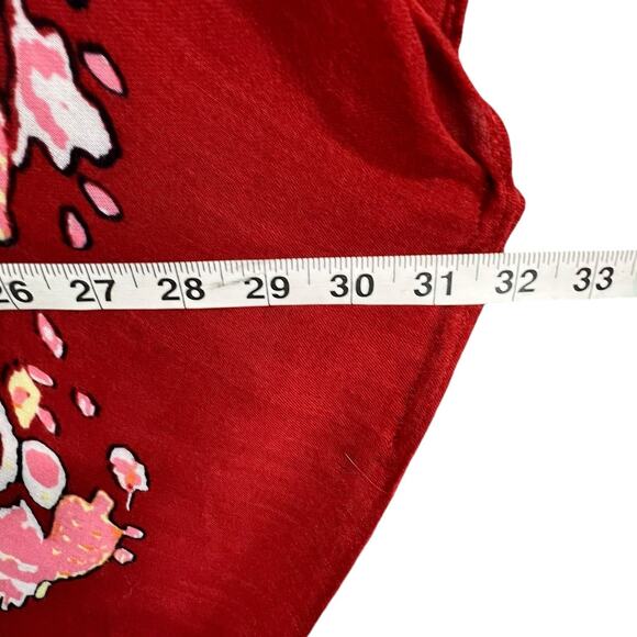 Quagga Kimono Cardigan One Size Red Colorful Floral Lightweight Boho Beach - Picture 6 of 11